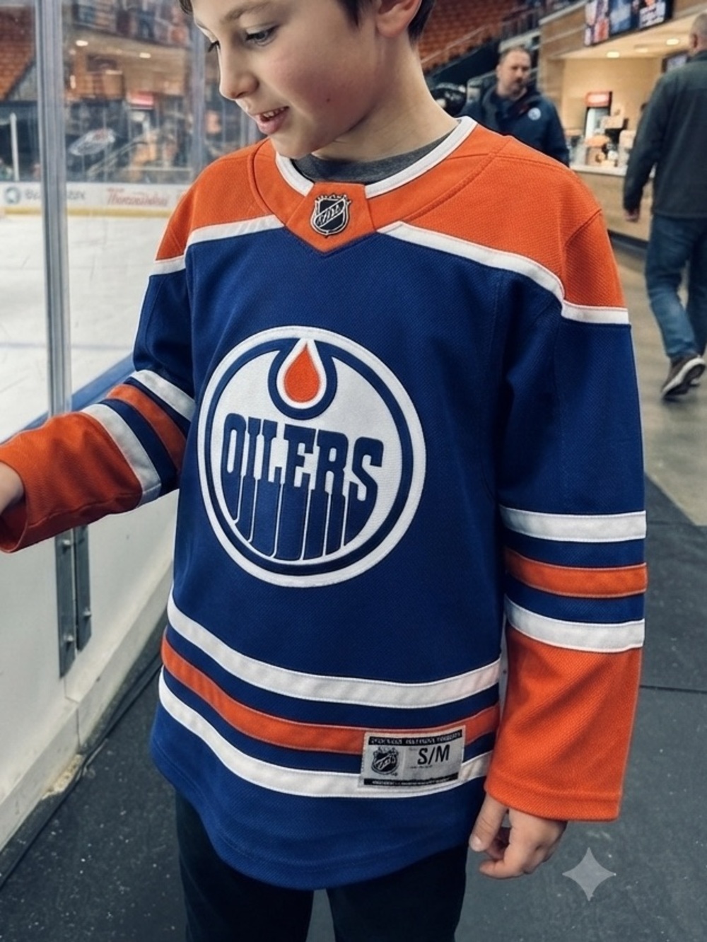 NHL Edmonton Oilers Kids Jersey - Blue & Orange